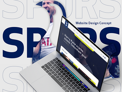 Tottenham Website Re Design | Angelica Teran design soccer tottenham typogaphy ui ux web website concept website design