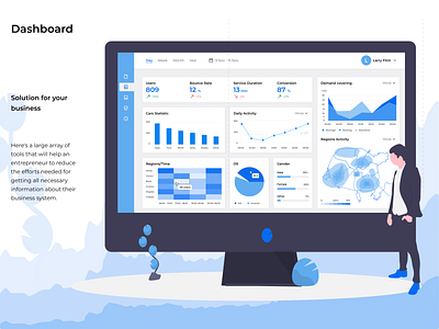 Dashboard actions blue business chart dashboard diagram layout