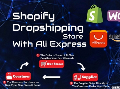 I Will Develop Your Automated Shopify Dropshipping Store Busines aliexpress design dropshipping store ecommerce logo shopify shopify expert shopify store