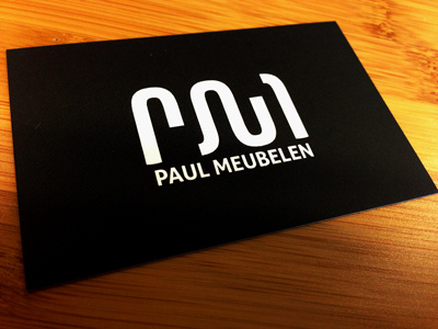 Logo for Paul Meubelen businesscard logo