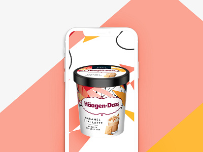 Häagen Dazs - Social Cups color creative design drawing illustration photoshop