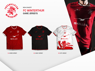 New Concept: FC Winterthur Fussball Trikots