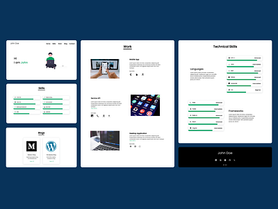 Developer Portfolio Design graphic design portfolio ui