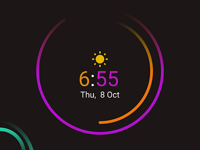 Simple Time mode 1 clock widget