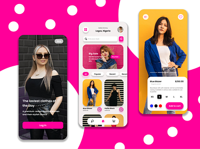 Fashion App ui