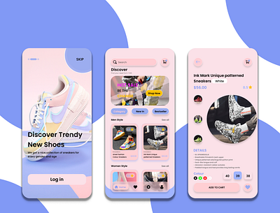 Store Shoe - Mobile app ui