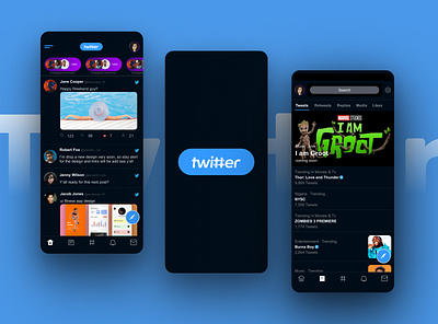 Twitter App Redesign branding design ui ux