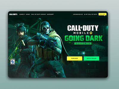 call of duty landing page