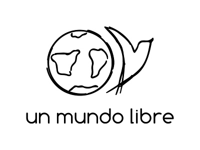 Un Mundo Libre Logo brand charity design feedback logo un mundo libre