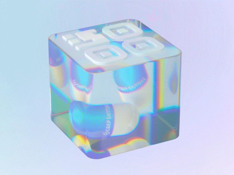 Cube 3d after effect animation c4d cg cinema 4d cube design digital art glass illustration logo octane pills qr