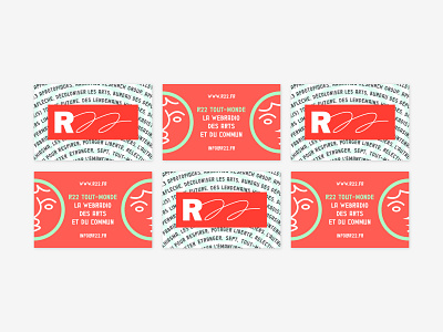 r22 - Identity Business card branding colors design graphic design icon icons minimal podcasts radio ux visual identity