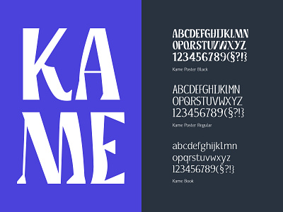 Kame Typeface - Introduction