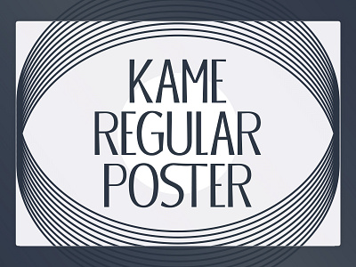 Kame Typeface - Poster Regular