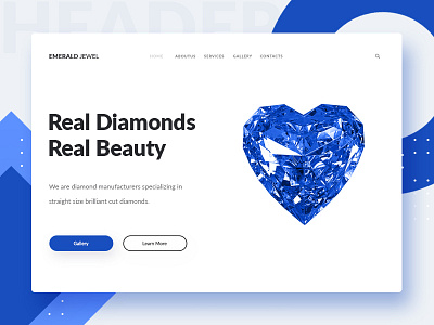 Landing Page - Daily UI 003 clean color dailyui design diamond ecommerce landing page simple ux web website