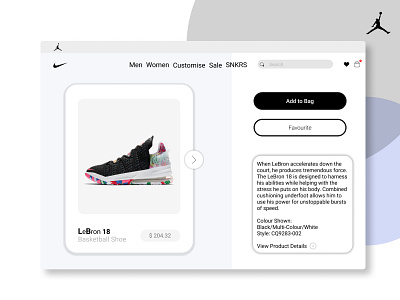 NIKE web store Redesign app design ecommerce design internet ui web