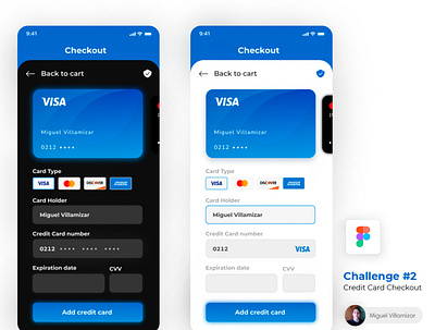 Credit Card Checkout - #DailyUI app checkout dailyui dailyuichallenge design digital interface minimal ui ux