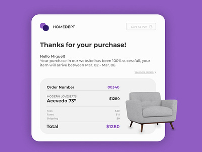 Email Receipt - Daily Ui 017