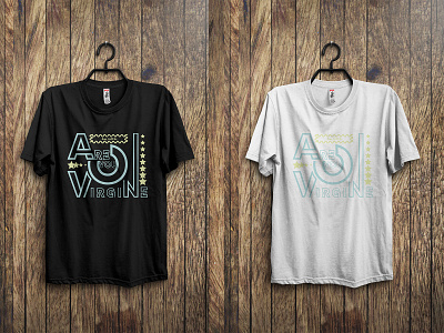 T-shirt Design logo logo design t shirt t shirt design typography typography t shirt design virgine