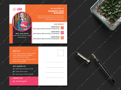Business Postcard Design business business postcard modern postcard postcard postcard design template