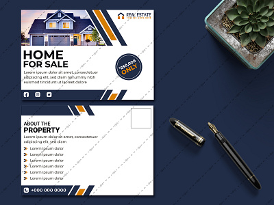 Real Estate Postcard Design Template