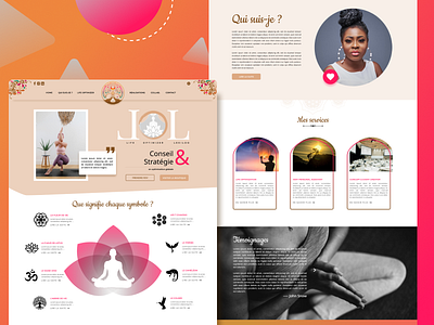 Yoga & Life Optimization Web design design graphic design illustration ui web design webdesign