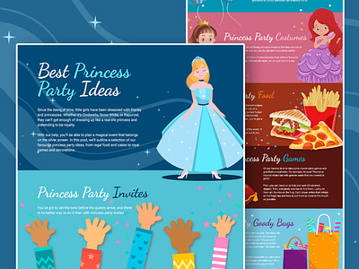 Princess Gatherings Post design essex graphic design infographic party princess superhero