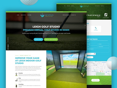 Leigh Golf Studio (NEW WEBSITE) branding design essex golf golf coach graphic design seo web design