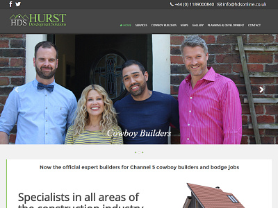 Hurst Development Solutions design web design