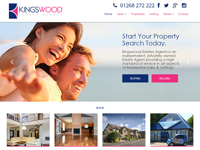 Kingswood Estate Agent design estate agent web website