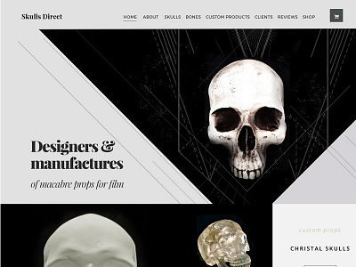 Skulls Direct design skull web website