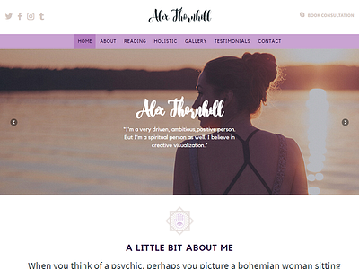 Alex Thornhill design psychic web website