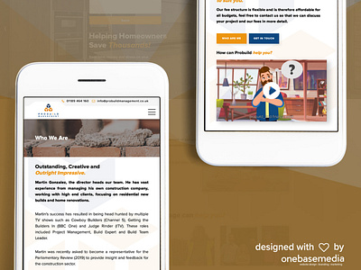 Probuild Management Website Design construction web design websites