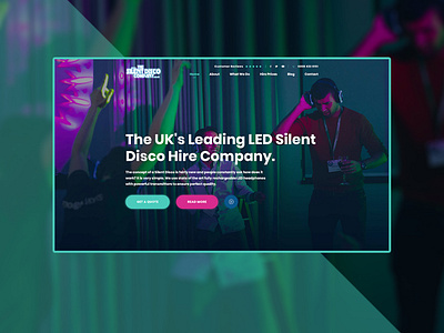 Silent Disco New Website newwebsite silentdisco websitedesign