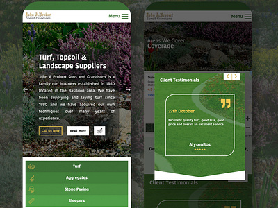 John A Probert New Website marketing seo turf suppliers website design