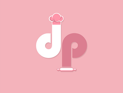 Diane's Pastry branding design flat icon illustration logo