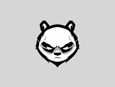 Panda design illustration logo mascot logo vector