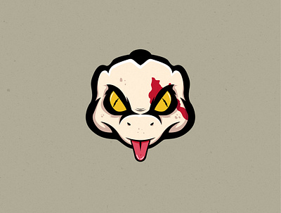 Lizard x Kratos design flat illustration instagram logo mascot logo vector