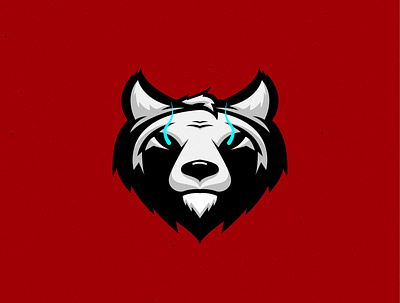 Wolf design flat icon illustration logo mascot logo vector