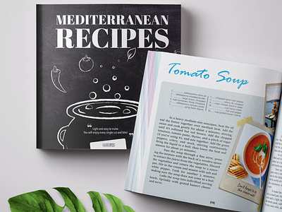 Mediterranean cook book design
