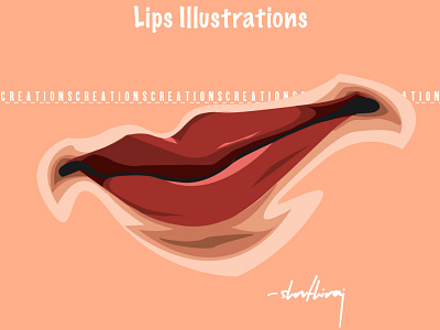 lips illustration branding design icon illustration logo vector