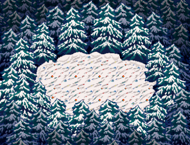 Snow Field pixel art game dev gamedev illustration level design pixel art