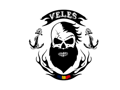 veles by bumble vector beard cosmetics logo logo design