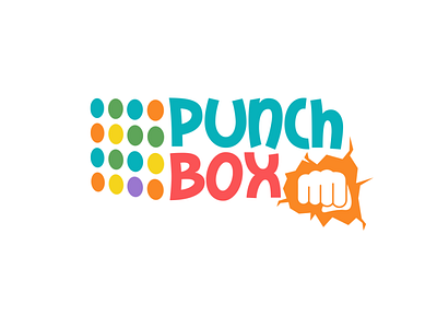 punch box by bumble vector logo design toys