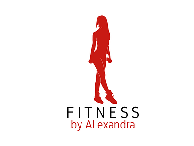 fitness by alexandra by bumble vector fitness logo logo design