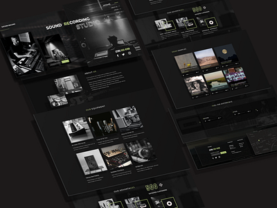 Recording Studio Landing Page