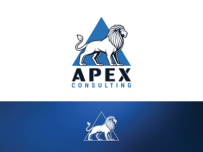 Apex Consulting / Logo Design art branding concept design drawing icon illustraion illustration lion logo logo logo design logo designer typography