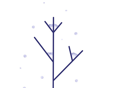 Winter design illustration kids procreate season simple sketch winter