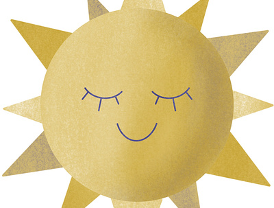 cute sun design illustration kids procreate season simple sketch summertime sun sunny sunny day