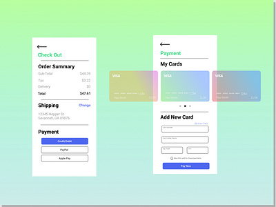 UI Daily Challenge Day 2 - Credit Card Checkout