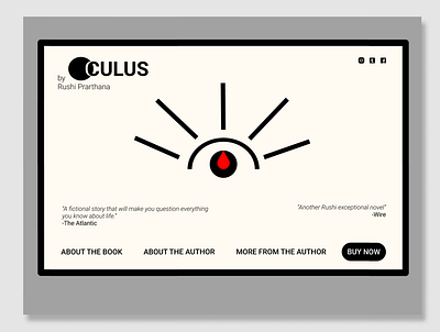 UI Daily Challenge Day 3 - Landing Page book release dailyui design fiction ui